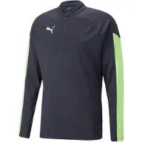 Puma T-Shirt fonctionnel 'Final' bleu marine / kiwi / blanc