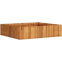 vidaXL Lit surélevé de jardin 100x100x25 cm Bois massif d'acacia