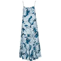 Deeluxe Robe Longue À Bretelles Cholena Bleue À Fleurs Femme Deeluxe 74