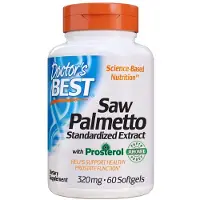 Doctors Best , Palmier Nain avec Prosterol, Extrait Standardisé, 320 mg, 60 Gélules