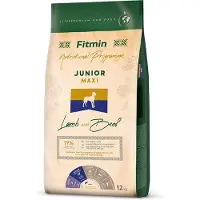 Fitmin Dog Nutritional Programme Maxi Junior Lamb&Beef 12 kg pour les chiots de grande race