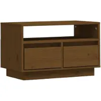 vidaXL Armoire TV brun miel 60x35x37 cm Pin massif