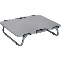 PawHut Paws Paws Lit pour chien pliable gris 59 x 46 x 15cm