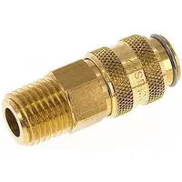 Parker Coupleur d'air DN 5 en laiton Prise femelle 1/4 pouce NPT mâle