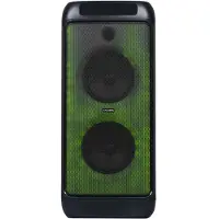 Salora Partybox L1 - Enceinte de fête Bluetooth 400 W - Avec jeu de lumières LED et microphone inclus - Idéale pour le karaoké et les fêtes