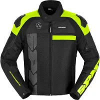 Spidi Veste de moto en textile Progressive Net WindOut, noir/néon, M