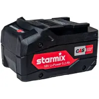 Electrostar Starmix Akkupack 18v 5.2 Ah Li-Power, CAS-Akku