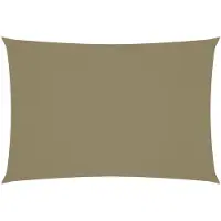 vidaXL Voile de parasol tissu oxford rectangulaire 2,5x4,5 m beige