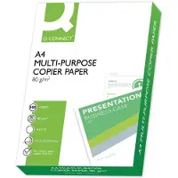 Q-CONNECT Papier universel extra blanc (A4, 500 feuilles, 80 g/m²)
