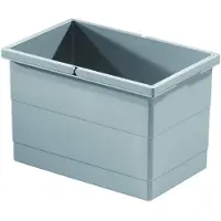 Hailo Corbeille intérieure 1073979 gris clair 350 x 226 x 220 mm 2 poignées