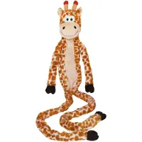 Nobby Peluche Girafe longue, avec corde à l'intérieur (Jouet en peluche pour chiens)
