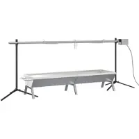 vidaXL Barbecue grillade set de cuisson automatique en acier inoxydable