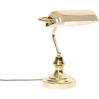 QAZQA Lampe de table classique/lampe de notaire en laiton - Banker