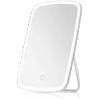 Uniq Miroir de maquillage avec lumière LED réglable - blanc