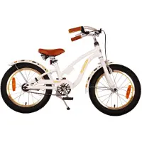 Volare Vélo enfant Miracle Cruiser - Fille - 16 pouces - Blanc - Prime Collection
