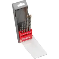 Makita Set de 5 forets à pierre 4, 5 ,6, 8, 10 mm pierre - 5 pièces - 4-10 mm