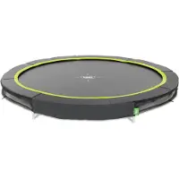 Exit Silhouette Trampoline Sportive ø305cm – Enterré – Trampoline Enterrée – Rond – pour Enfants – Noir