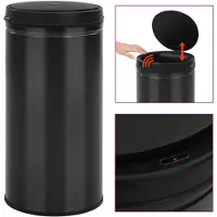 vidaXL -Moule avec capteur automatique 70 l Kohlenstoffstahl schwarz