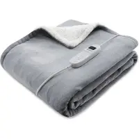 Tomado TEB1802G - Couverture électrique - Couverture d'enveloppement - Tissu polaire super doux - 180 x 130 cm