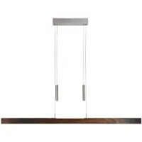 HerzBlut Lampe suspendue de haut en bas Leonora 121 cm - noyer huilé