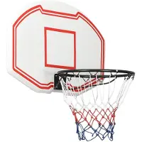 vidaXL Panier de basket blanc 90x60x2 cm polyéthylène