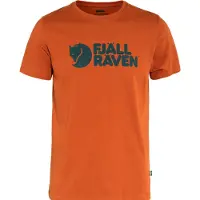 Fjällräven Logo Short Sleeve T-shirt Orange M Homme