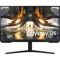 Samsung Odyssey G5 S32AG500PP - G50A Series - écran LED - jeux - 32" - 2560 x 1440 QHD @ 165 Hz - IPS - 350 cd/m² - 1000:1 - HDR10 - 1 ms - HDMI, DisplayPort - noir