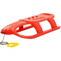vidaXL Luge pour enfants rouge 102,5x40x23 cm Polypropylène