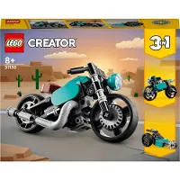 LEGO Creator Moto Vintage 31135 - Set 3 en 1, 128 Pièces, Âge 8+