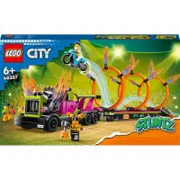 LEGO City Stuntz Camion Cascadeur : Le Défi de l'Anneau de Feu 60357 - Ensemble de Construction 479 Pièces