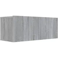 vidaXL Armoire TV Gris Sonoma 80x30x30 cm Bois composite