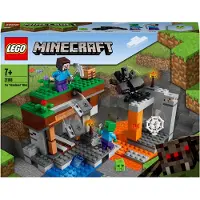 LEGO Minecraft Abandoned Tower 21166, bataille de grottes de zombies avec figurines Minecraft et jouet araignée (248 pièces)