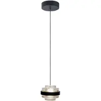 Highlight Suspension Dynasty Noir avec verre transparent