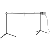 vidaXL Broche à griller automatique avec moteur acier inoxydable 150x46,5x82,5 cm