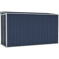 Super Merchant Abri de jardin anthracite 118x288x178 cm Acier galvanisé