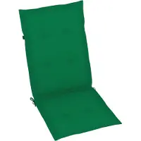 vidaXL Coussins De Chaise De Jardin À Dossier Haut Lot De 6 Vert Tissu