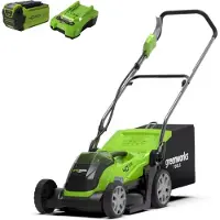 Greenworks Tondeuse 40V - Coupe de 35 cm - 1 batterie 2,0 Ah - 1 chargeur - G40LM35K2