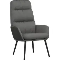 vidaXL Chaise de relaxation Gris clair Tissu