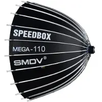 SMDV Speedbox Mega 110 Deep Softbox 110cm Zilver Bowens Mount (Boîte à lumière, 110 cm)