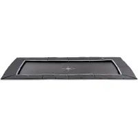Exit Dynamic Trampoline Sportive 305x519cm – Au niveau du sol – Trampoline Enterrée – Rectangulaire – Noir