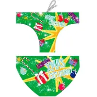 Turbo Christmas Explotion Waterpolo Swimming Brief Vert 3XL Homme