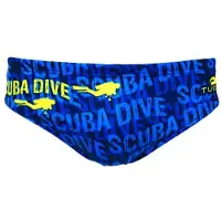 Turbo Scuba Dive Flash Swimming Brief Bleu M Homme