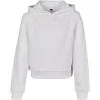 Build Your Brand Girls Cropped Sweat Hoody Blanc - Build Your Brand BY113 - Taille 146/152
