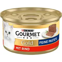 Gourmet 12x85g Les Mousselines Gold bœuf - Pâtée pour chat