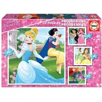 Educa Borras - Puzzle Ksiniczki Disneya 12-16-20-25 elementów