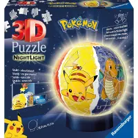 Ravensburger Puzzle Puzzle 3D - Puzzle 3D Ball Illuminé - Pokémon - 51 à 99 pièces