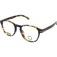 HUGO BOSS Lunettes de Vue BOSS 1509/G 51/19/145 Dark havana white grey brown Eco acetate MAN BOSS 1509/G