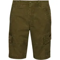 Superdry pour homme. M7110300A Short cargo en coton biologique Vert foncé (28), Casuel, Le coton biologique, Durable