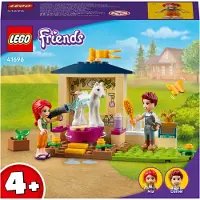 LEGO 41696 Friends Soin des poneys, écurie avec figurine de cheval et mini-poupée Mia