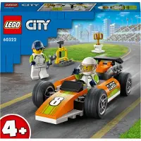 LEGO 60322 City Voiture de course, voiture de Formule 1 pour enfants avec mécanicien et minifigures